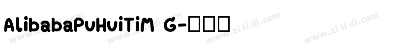 AlibabaPuHuiTiM G字体转换
